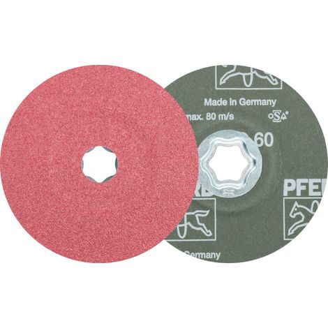 PFERD TOOLS 64192106 Fiberscheibe COMBICLICK CO Ø 125 mm Körnung 60 Stahl, Guss, (1/5)