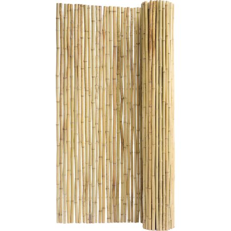 VEVOR Cloture en Bambou Naturel, 2,4 x 1,8 m, Brise-vue de Confidentialite, Rouleau Protection Decoratif en Bambou, Ecran deIntimite pour Jardin, Arriere-cour, Balcon, Patio, Bord de Piscine, Terrasse
