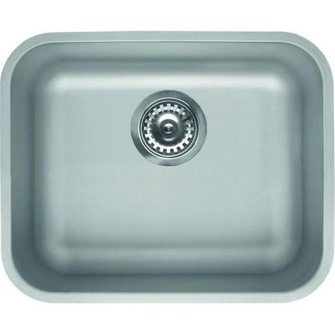 Elleci LIC500SACPUN Space 500 Lavello da incasso sottotop 1 vasca acciaio inox 54x44 cm colore Satinato (1/2)