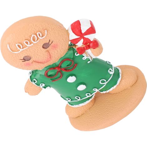 Figurines de Noël en pain d'épices pour enfants, décoration créative de table, mignon garniture de comptoir pour boutique, bar, garçon et bonbon (1/5)