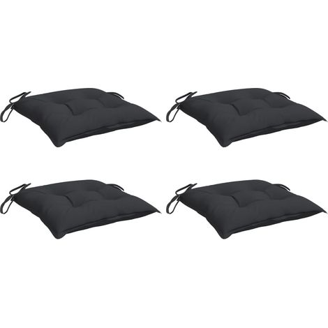 vidaXL Pallet Cushions 4pcs Black 50x50x7 cm Oxford Fabric