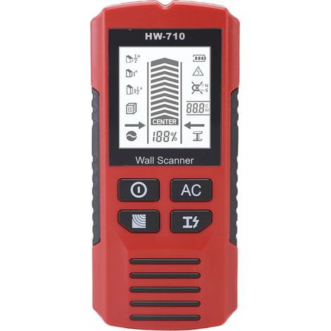 Multi Function Metal Detector High Sensitivity Accurate Positioning Handheld Metal Scanner Red