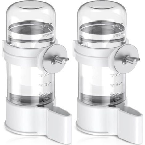 2 Pièces Distributeur Automatique d'eau pour Oiseaux, 140ml Oiseaux Buveur Automatique, Abreuvoir Auto matique pour Oiseaux pour perruches, Cockatiels, Hamster (1/5)
