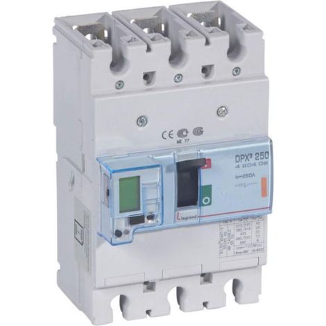 Interruttore elettronico con unità di misura DPX³250  potere di interruzione 25kA 400V - 3P - 250A - LEG420409