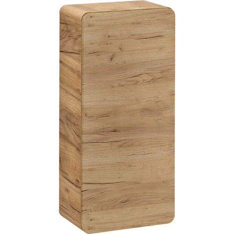 Caisson meuble haut de salle de bain - Chêne artisanal doré - L32-H75-P22 - ARRIBA (1/3)