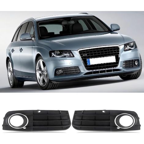 Nebelscheinwerferabdeckungen, schwarzes ABS, Audi A4 B8 8K 2009–2011, links und rechts, Ersatzteilnummer 8KD807681 (1/5)