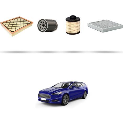 Kit tagliando 4 filtri compatibile con Ford Mondeo V 2.0 Tdci 132kw dal 2014 (1/5)