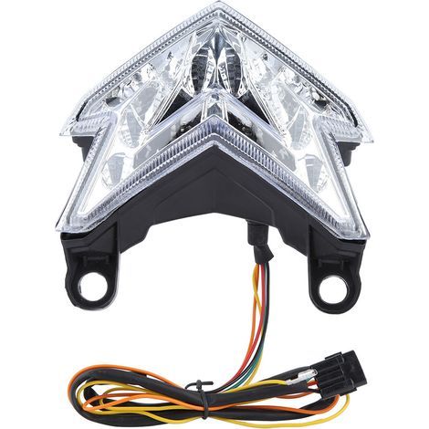 Feu arrière LED pour moto, clignotant de frein, feu arrière pour Kawasaki Z800 2013 2014 (blanc). (1/5)