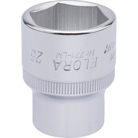 Draper 25mm Hexagon Socket for 1/2" Drive – Metric Square Drive Hexagon Sockets, Model 15314 (1/5)