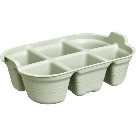 Elho Green Basics Plateau De Semis 22 - Vert - L 22 x B 14.5 x H 7 cm - intérieurculture et récolteaccessoires - 100% recyclé (1/3)