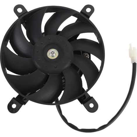 Ortviai Ventilateur de Refroidissement pour Radiateur Moto 12 V, Alliage d’Acier, 170 mm, 10 Ailettes, pour ATV, Quad, Karting (1/5)