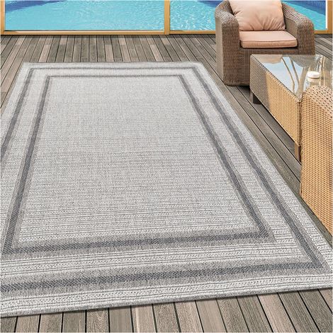 Tapis extérieur et intérieur plat Ruba Crème 240x340 (1/5)