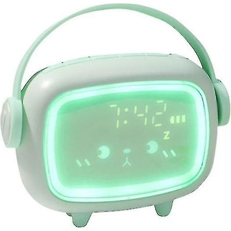 Led Night Light, Time Angel Night Light With Digital Alarm Functiongreen (1/3)