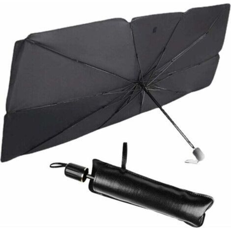 Pare-soleil pliable pour pare-brise de voiture, pare-soleil pour vitres avant de voiture, protection solaire pour vitres avant de voiture avec 7 couches de nano-isolation, 140 x 140