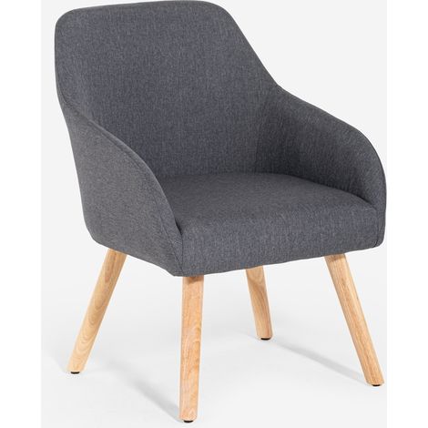 Silla estilo nórdico para cocina y comedor gris Yamori (1/5)