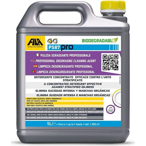 PS87 PRO - Limpieza Desengrasante Profesional / 5 L / Detergente