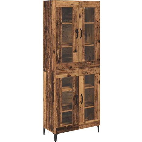 Buffet,Haut Armoire Bois Ancien 69,5 x 34 x 180 cm Bois d'ingénierie CFW641556 (1/5)