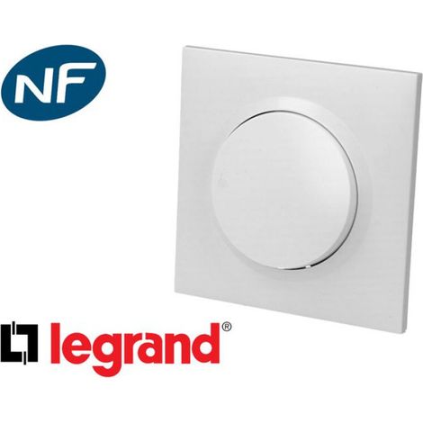 Poussoir simple complet Dooxie One 6A - 250V - Blanc - 600705 - Legrand (1/2)