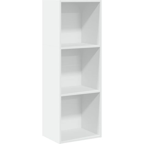 Estantería de madera de ingeniería blanca 40x30x114 cm vidaXL