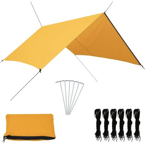vidaXL Bâche d'extérieur 3x2,85 m Jaune (1/5)