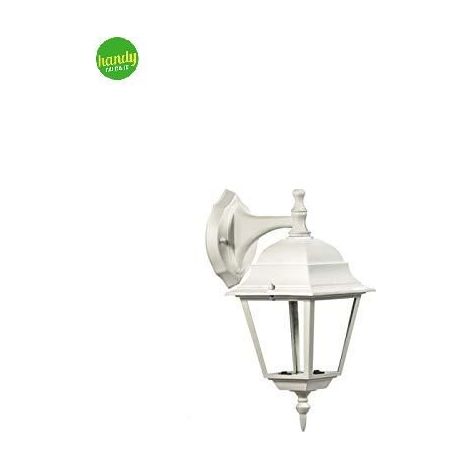 Applique da esterno verso il basso Green Light eolo ip44 e27 bianca