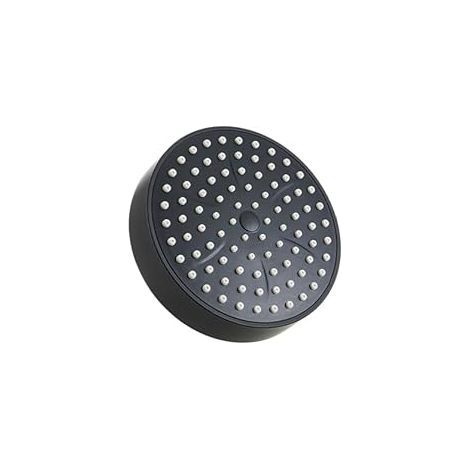 Pommeau de douche haute pression, petites buses en silicone, ajustement universel, compatible avec les douches à fort et faible débit (noir) (1/5)