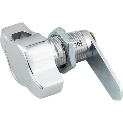 (30 mm) Verrou à came sans clé,serrures d'armoire en alliage de zinc pour boîte aux lettres,tiroir,armoire Argenté (1/5)