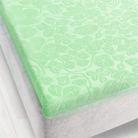 Sábana bajera ajustable de rizo Tulipan 150x205 zwoltex jazmín gruesa (1/3)