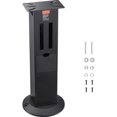 Support pour touret à meuler, socle d'établi robuste avec plateau de fixation 28 x 17 cm, rangements pour meules et base en fonte, compatible avec la plupart des tourets (1/5)