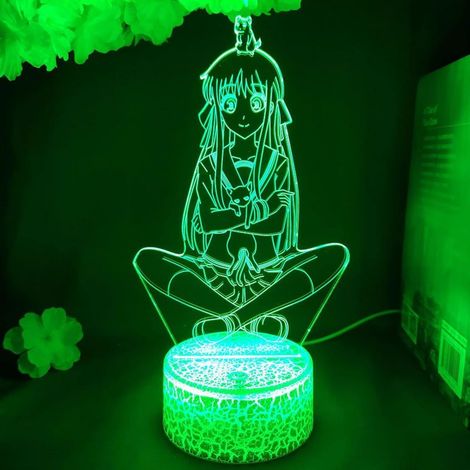 Lampe LED Anime Fruits Basket pour décoration de chambre, veilleuse, cadeau d'anniversaire, lampe de bureau 3D Manga Fruits Basket (1/5)
