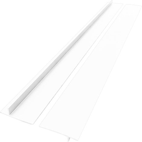 2 Pièces Blanc Guarnizione Piano Cottura, Facile à Nettoyer Joint D'étanchéité Plan de Travail, 54 cm Joint Plan de Travail Cuisine, Adapté aux Cuisinières, Tables et Éviers (1/5)
