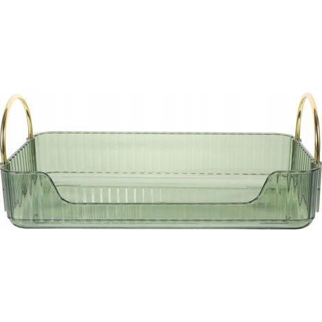 Mensola portaoggetti universale per il bagno (con maniglie, verde)