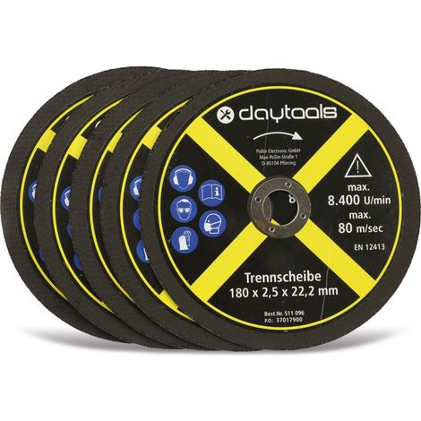 DAYTOOLS Trennscheibe Metall, 180x2,5x22,2 mm, 5 Stück (1/3)