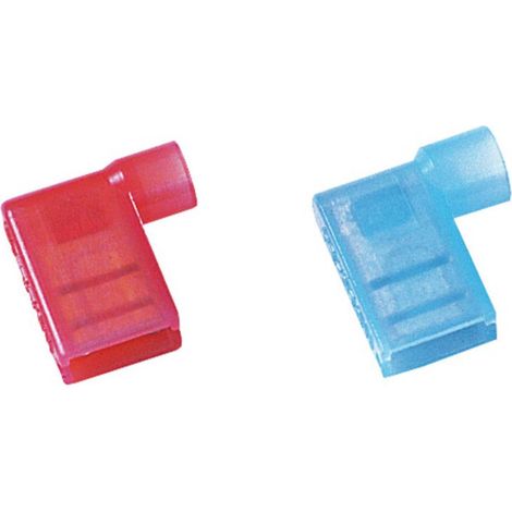 Cosse clip 6.3 mm x 0.8 mm Weidmüller WFSKHV/1,5-2,5 1491970000 90 ° entièrement isolé bleu 100 pc(s)