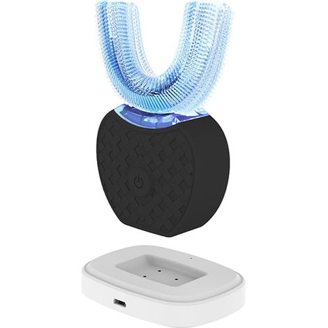 Brosse à dents électrique ultrasonique, brosse à dents ultrasonique en forme de U pour adultes, brosse à dents électrique automatique (1/4)