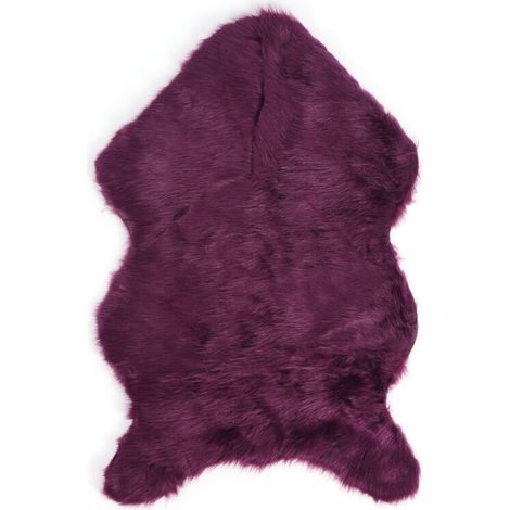 Rugcarpetarea Rugf Mouton de Mouton F F Tapis de Fourrure Entièrement en Peau de Mouton Concevoir Une élégance (Purple) (1/4)