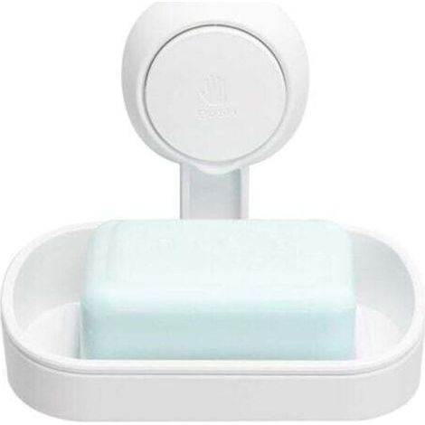 Porte-savon de douche, aucun perçage requis, rotation à 360 °, charge de 5 kg, support étanche pour mur de douche en carrelage de salle de bain (1/5)