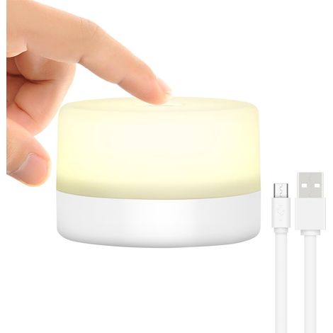 Nachttischlampe, dimmbare Touch-Lampe, LED-Nachtlicht für Kinder und Erwachsene, stimmungsvolle Tischleuchte, Nachtlicht für Schlafzimmer, Wohnzimmer, Kinderzimmer (1/5)
