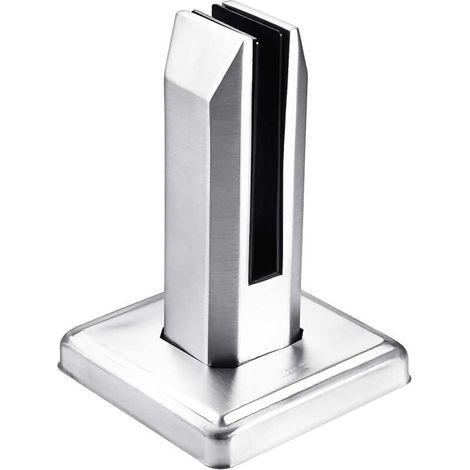 Poteau de panneau en verre en acier inoxydable, pince de clôture de piscine, pince de clôture de balcon, poteau rond de balustrade, support (1/4)