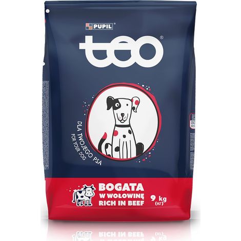 Croquettes TEO riches en bœuf pour chiens - 9 kg (1/3)