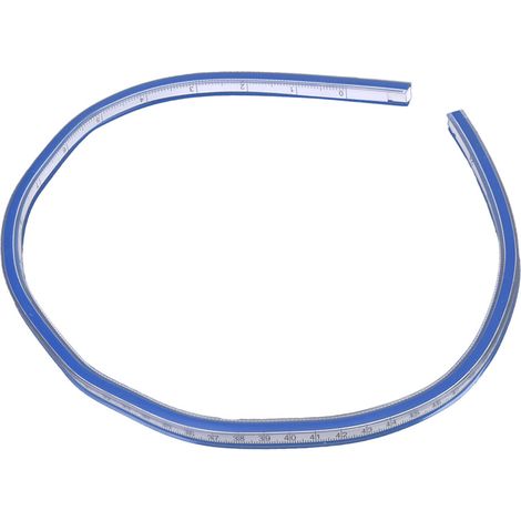 Règle flexible 60 cm pour dessin, mesure et loisirs créatifs, outil de traçage courbe en plastique souple (1/5)