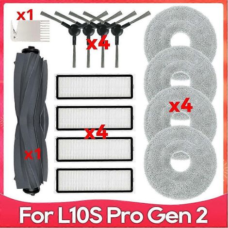 Zubehör kompatibel mit dem Staubsauger Dreame L10S Pro Gen 2 / RLL42SDA: Hauptbürste, Reinigungstuch und HEPA-Filter