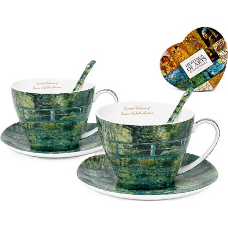 Claude Monet „Brücke über den Teich“ Tassenset 250 ml Geschenk für Königin Isabella (1/5)