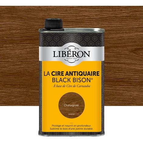 Cire antiquaire LIBÉRON Black Bison Châtaignier (liquide) 0,5 L (1/4)