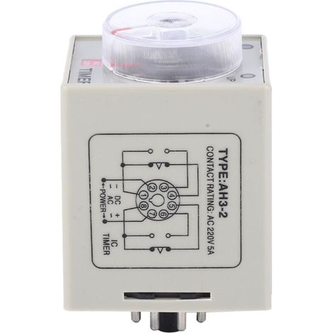 AH3-2 Verzögerungstimer, 220 V Wechselstromtimer für industrielle Automatisierung, einstellbar bis 30 Sekunden