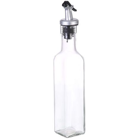 Bouteille d'huile d'olive 250ml, verseur pour distributeur d'huile d'olive, huile d'olive, vinaigre et autres liquides - Set de verseurs d'huile d'olive 3 en 1