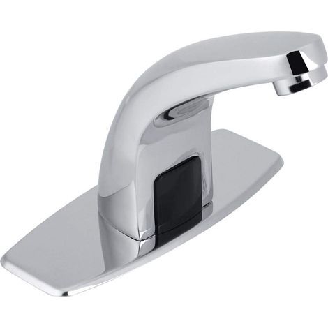 Robinet De Capteur Infrarouge Automatique, Robinet Lave Main, Robinet D'eau De Lavabo De Salle De Bains De Cuisine Avec La Boîte De Commande (1/5)