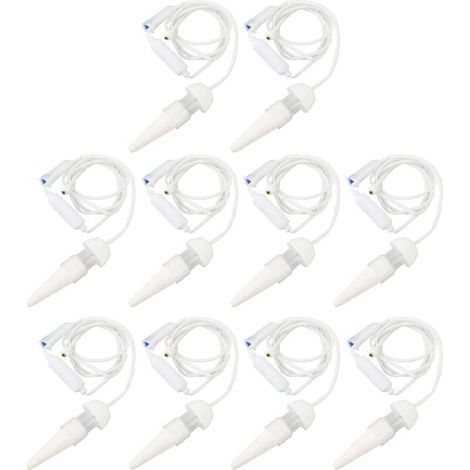 Système d'arrosage automatique - idéal pour les voyages, arrosage des plantes en pot - 10 pièces, blanc (1/5)