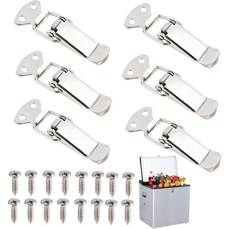 Fermoir de Tension avec Vis – Loquet à Levier, Clip de Serrage, Fermeture de Boîte, Capuchon de Verrouillage pour Outils et Armoires (1/5)