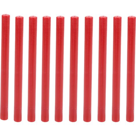 10 Bâtons de Cire à Cacheter Rouge, Sans Fumée et Flexibles pour Enveloppes, Cartes et Parchemins (1/5)